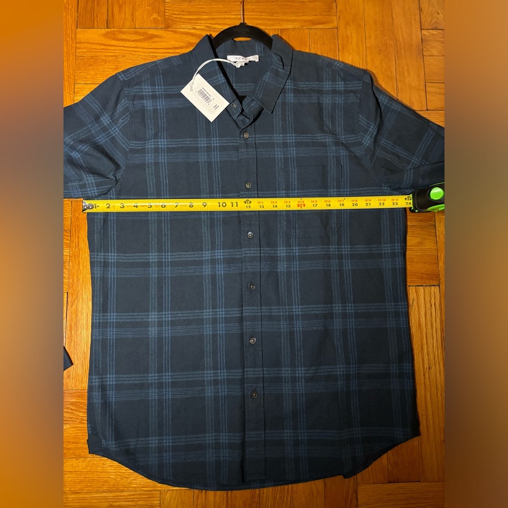 NWT - Frame - Men's Plaid Single Pocket Shirt (XL)